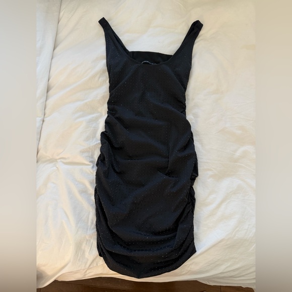 Zara Black Rhinestone Mini Dress - Picture 2 of 3